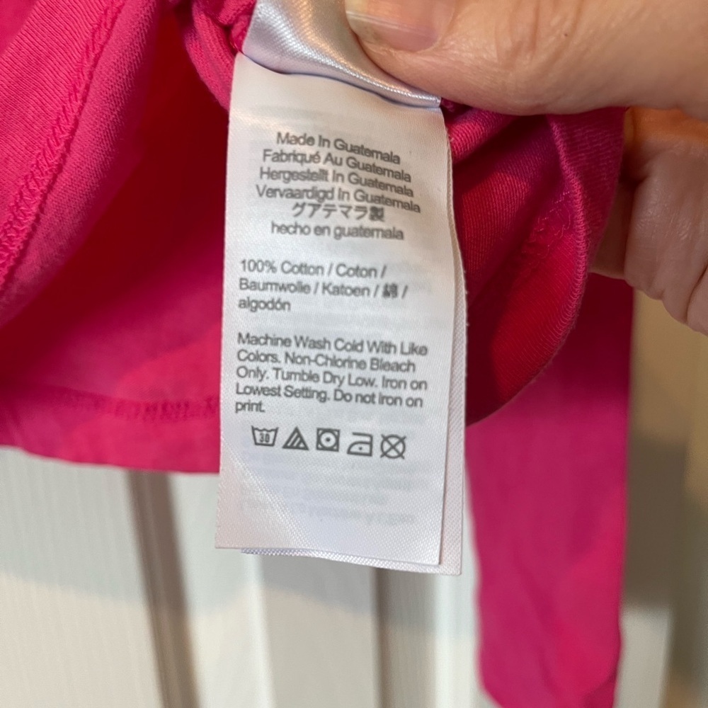 Crewcuts long sleeve t-shirt, size XL (12-14) pink ‘super thankful’ - Picture 5 of 6